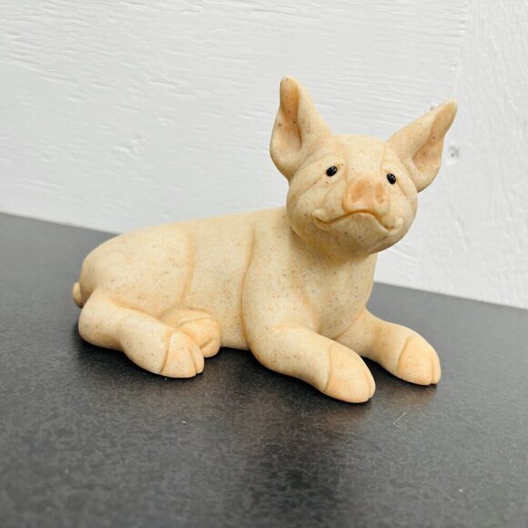 Quarry Critters "Pickle" the pig figurine by Second Nature Designs @2000 - Picture 2 of 9